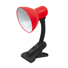 Светильник настольный под лампу СНП-01К на прищепке 40Вт E27 КРАСНЫЙ (мягкая упаковка) | 4690612012421 | IN HOME