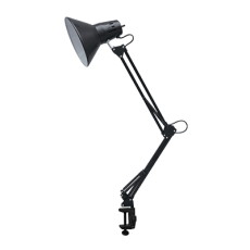 Светильник настольный под лампу СНС-13Ч на струбцине 60Вт E27 ЧЕРНЫЙ (коробка) | 4690612012735 | IN HOME