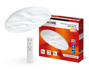 Светильник светодиодный COMFORT WAVE 60Вт 230В 3000-6500K 4800Лм 500x85мм с пультом ДУ | 4690612025957 | IN HOME