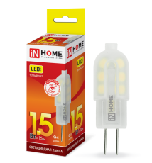 Лампа светодиодная LED-JC-VC 1.5Вт 12В G4 3000К 95Лм | 4690612019772 | IN HOME