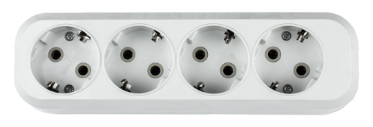 Колодка УЗ-4-GRAND четырехместная с заземлением 5140 | 4690612000503 | IN HOME