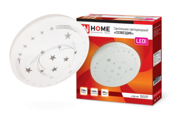 Светильник светодиодный серии DECO 24Вт 230В 6500К 1560лм 300х55мм СОЗВЕЗДИЕ | 4690612025131 | IN HOME