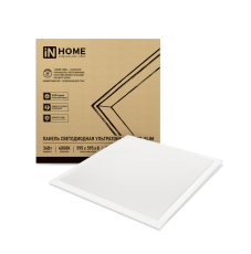 Светильник светодиодный ультратонкий LP-02-SLIM 36Вт 230В 4000К 3000Лм 595х595х8мм без ЭПРА БЕЛАЯ IP40 | 4690612031262 | IN HOME