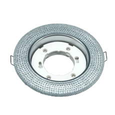 Светильник встраиваемый GX53R-crystal R12L под лампу GX53 с подсветкой 230B Прозрачный/ Хром | 4690612016221 | IN HOME
