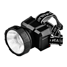 Фонарь налобный аккумуляторный HLA 08B LED 150Lm 9ч 2 режима, з/у 230В ЧЕРНЫЙ | 4690612031897 | IN HOME