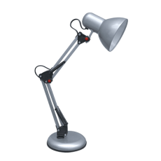 Светильник настольный под лампу СНО-15С на основании 60Вт E27 СЕРЕБРО (коробка) | 4690612012926 | IN HOME