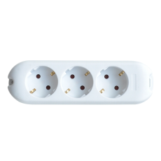 Колодка 3G-SMART трехместная 16А с заземлением 5330 | 4690612010465 | IN HOME