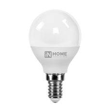 Лампа светодиодная LED-ШАР-VC 6Вт 230В Е14 3000К 540Лм | 4690612020501 | IN HOME