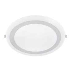 Светильник светодиодный встраиваемый круглый RLP-BL 24Вт 230В 4000К 1440Лм 245мм с подсветкой белая IP20 | 4690612032986 | IN HOME