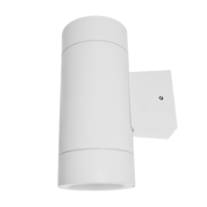 Светильник уличный двухсторонний ЦИЛИНДР-2П-GX53 пластик под лампу 2хGX53 230B белый IP65 | 4690612027623 | IN HOME