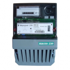 Счетчик Меркурий 230 AM-02 10-100А/400В (1 тар.) МЕХ (монт. пл.)