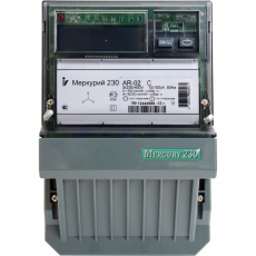 Счетчик Меркурий 230 AR-00 R 5-7.5А/100В (1 тар.) ЖКИ (монт. пл.)