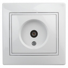 1-301-01 Intro Розетка TV одиночная, IP20, СУ, Plano, белый | Б0027617 | Intro