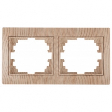 1-502-11 Intro Рамка на 2 поста гор., СУ, Plano, сосна | Б0030097 | Intro