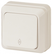 2-103-02 Intro Переключатель, 10А-250В, IP20, ОУ, Quadro, сл.кость | Б0027638 | Intro