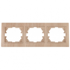 1-503-11 Intro Рамка на 3 поста гор., СУ, Plano, сосна | Б0030101 | Intro