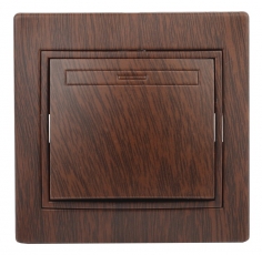 1-101-10 Intro Выключатель, 10А-250В, IP20, СУ, Plano, венге | Б0030032 | Intro