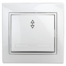 1-103-01 Intro Переключатель, 10А-250В, IP20, СУ, Plano, белый | Б0027599 | Intro