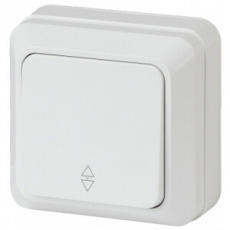 2-103-01 Intro Переключатель, 10А-250В, IP20, ОУ, Quadro, белый | Б0027637 | Intro