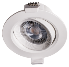Светильник светодиодный Downlight встраиваемый поворотный PSP-R 9044 7W White 3000K 38° круг/поворот IP40 белый | .5022836 | Jazzway