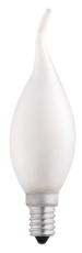 Лампа накаливания ЛОН 40Вт E14 220В CT35 frosted свеча на ветру | 3321475 | Jazzway