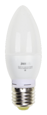 Лампа светодиодная LED 5Вт Е27 220В 3000К PLED- ECO-C37 свеча | 2855312A | Jazzway