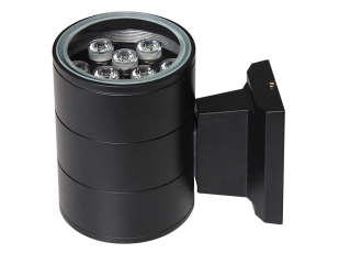 Светильник светодиодный архитектурный ДБУ PWL-145110/24D 9Вт 6500К IP65 фасадный черный | 2857965 | Jazzway