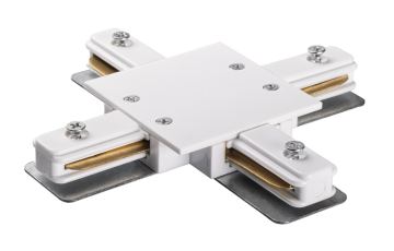 Коннектор для встраиваемого шинопровода белый X -образный PTR/R CX-WH | .5031951 | Jazzway