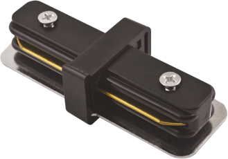 Коннектор для накладного шинопровода PTR CI-BL чёрный I-образный | 5010758 | Jazzway