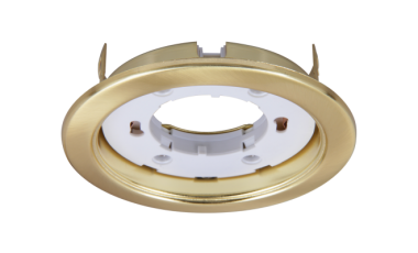 Светильник точечный встраиваемый под лампу ДВО PGX53 10639.23 15Вт GX53 IP20 золото матовое | 1016843 | Jazzway