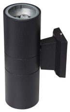 Светильник светодиодный архитектурный ДБУ PWL-26090/24D 2x5Вт 6500К IP65 фасадный черный | 1018618A | Jazzway