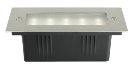 Светильник светодиодный архитектурный ДВУ PWS/R S170070 3w 4000K 30° Сhrome IP65 встраиваемый | .5006584A | Jazzway