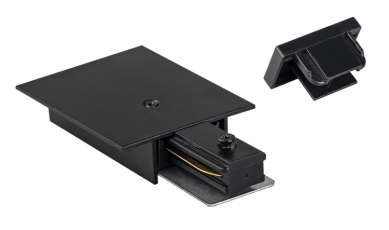 Комплект торцевых элементов чёрный (встраиваемый) для шинопровода осветительного PTR/R EC-BL | .5031975 | Jazzway