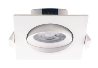 Светильник точечный встраиваемый светодиодный PSP-S 9044 7Вт 4000K белый квадрат поворот 38 град | 5004542 | Jazzway