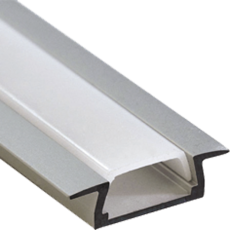 Профиль алюминиевый для светодиодной ленты PAL 2206 врезной анодированный IP20 2м | 1009616 | Jazzway