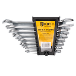 Набор гаечных рожковых ключей НКР-8 (8-27) | 78365 | КВТ