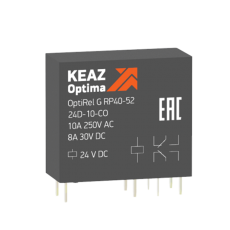 Реле промежуточное OptiRel G RP40-52-24D-10-CO-G | 281021 | КЭАЗ
