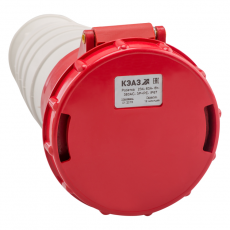 Розетка 234-63А-6h-380AC-3P+PE-IP67 | 222763 | КЭАЗ