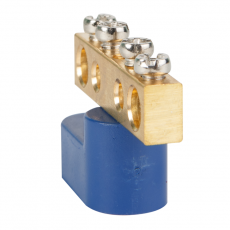 Шина нулевая с изолятором OptiKit BB-O-N-S-16-6х9 синий | 277932 | КЭАЗ