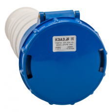 Розетка 233-63А-6h-220AC-2P+PE-IP67 | 222762 | КЭАЗ