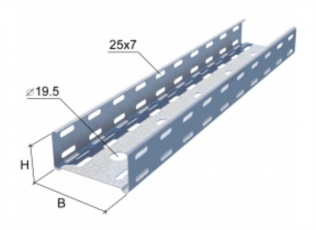 Лоток перфорированный 100х50х3000х0,7мм 