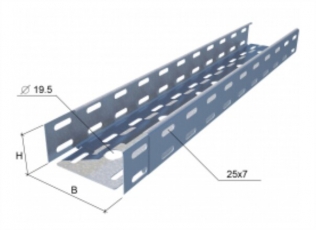 Лоток перфорированный 50х50х3000х0,55мм 
