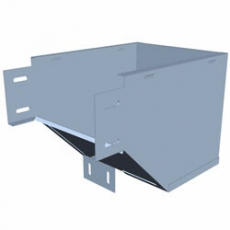 Угол вертикальный внешний с разворотом трассы на 90 | VLPD90*100*400-L | Км-профиль