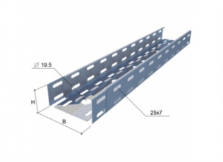 Лоток перфорированный 200х50х3000х1,0мм 