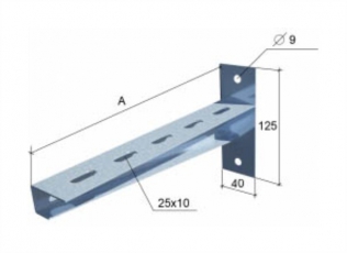 Консоль сварная L=800 | KS800 | КМ-профиль