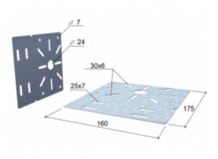 Пластина монтажная | PM | КМ-профиль