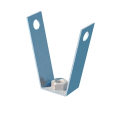 Подвес V-образный для профнастила c гайкой М8 | VPSM8 | КМ-профиль