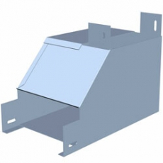 Угол вертикальный внутренний R 100х100 мм с разворотом трассы на 90 град| NLPD90*100*100-R | КМ-профиль