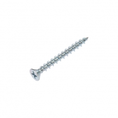 Саморез оконный KRANZ острый, 4.1х40, белый цинк, короб (500 шт./уп.) |KR-01-3721-005 | Kranz