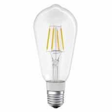 Лампа светодиодная управляемая SMART+ Filament Edison Dimmable 60 6 W/2700K E27 | 4058075208575 | LEDVANCE